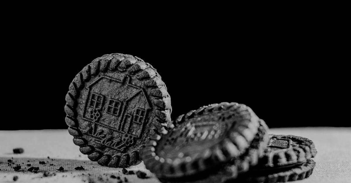 cake baking problem (white lumps of flour) - Chocolate tasty crispy cookies on table