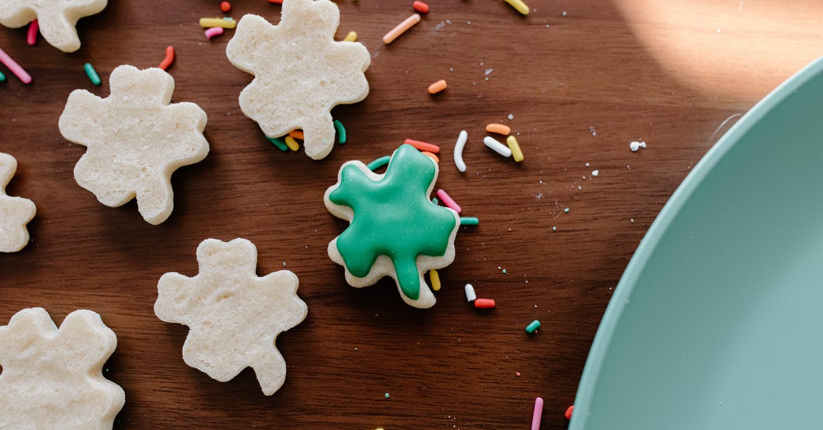 Cake Cooking Time: Burning on outside - raw in the middle - Blue Star Shaped Paper Cut Out