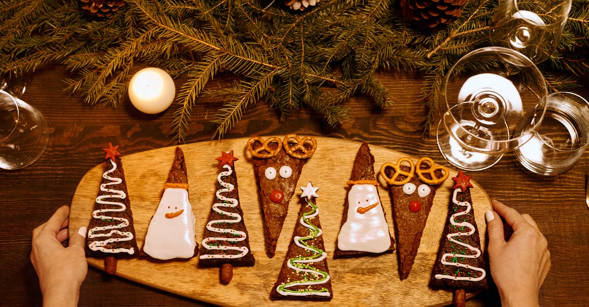 Cake Cooking Time: Burning on outside - raw in the middle - Person Serving a Freshly Baked Brownies on a Wooden Tray