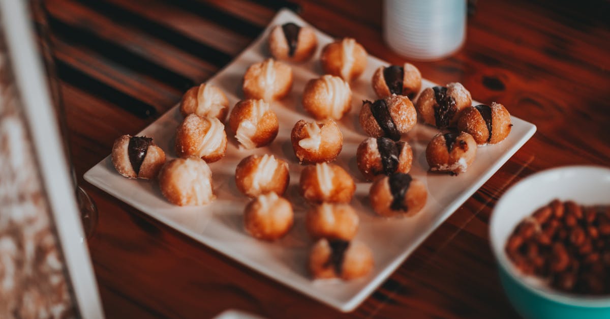 Cake with an impenetrable crust? - Yummy sweet dessert served on wooden table