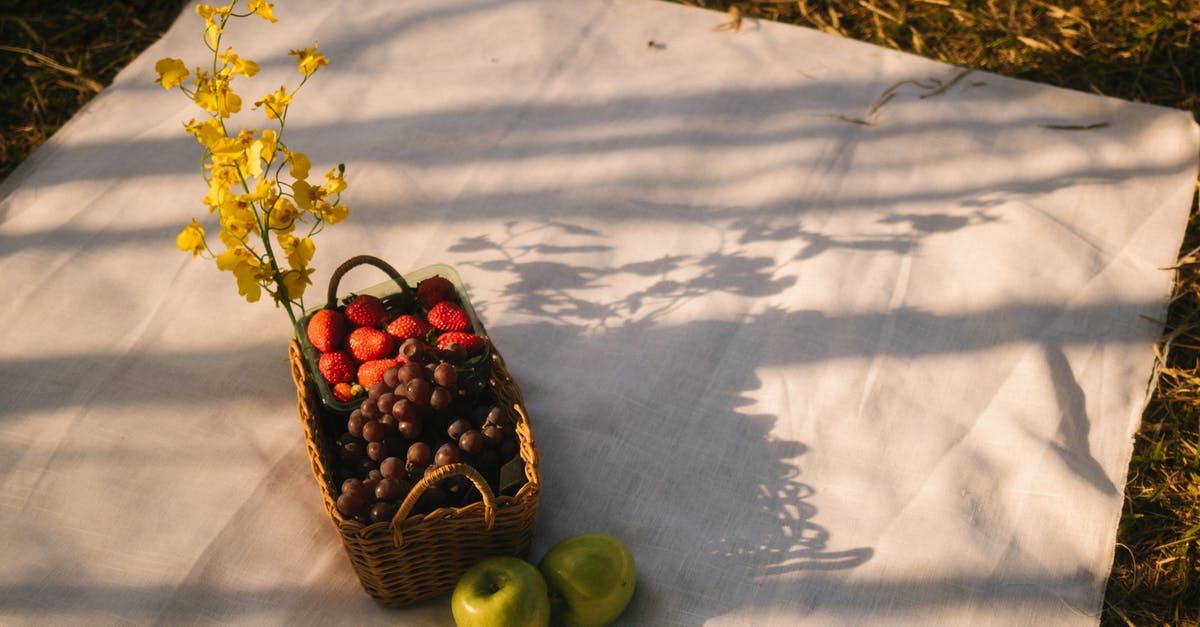 Can anything be done with cooking apples that fall early? - Basket of Fruit on White Cloth