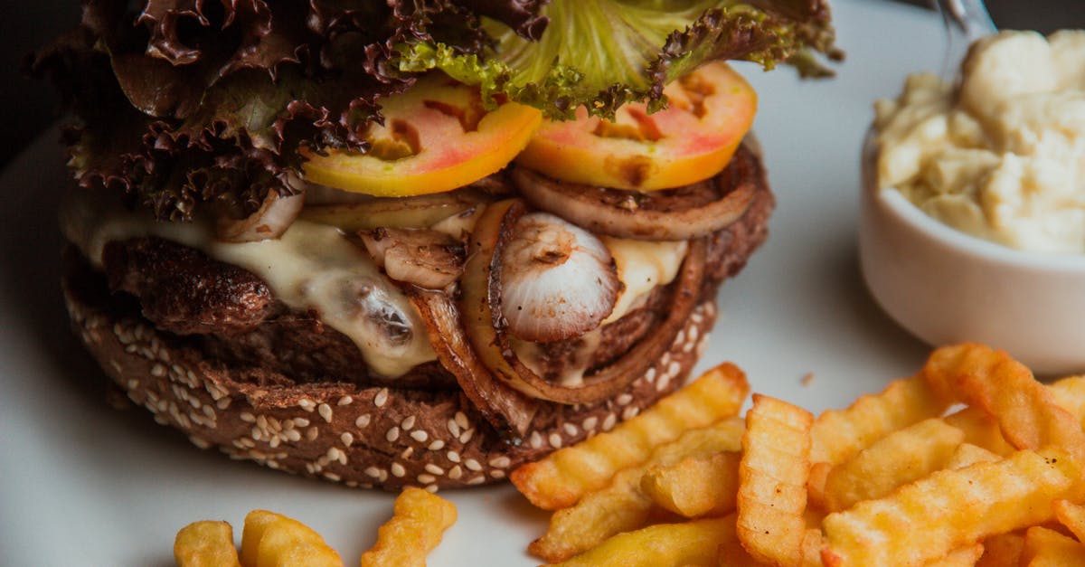 Can bad potato salad be made into something good? - Burger With Sliced Tomato and Lettuce on White Ceramic Plate