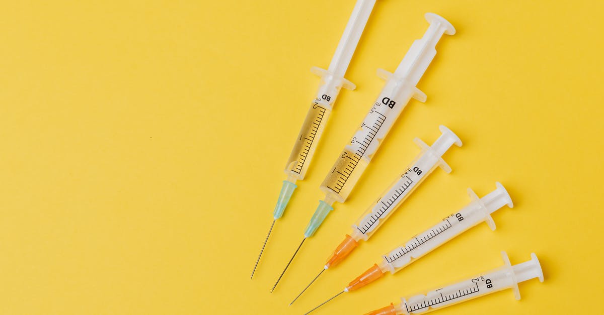 Can Calcium Chloride be Used to Prevent Lentils from Bursting? - Syringes of different sizes on yellow background