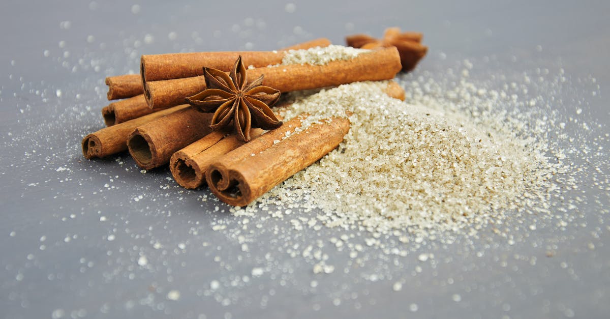 Can flavoured syrups be dried to powder, and if so how? - Cinnamon and Star Anis Spices