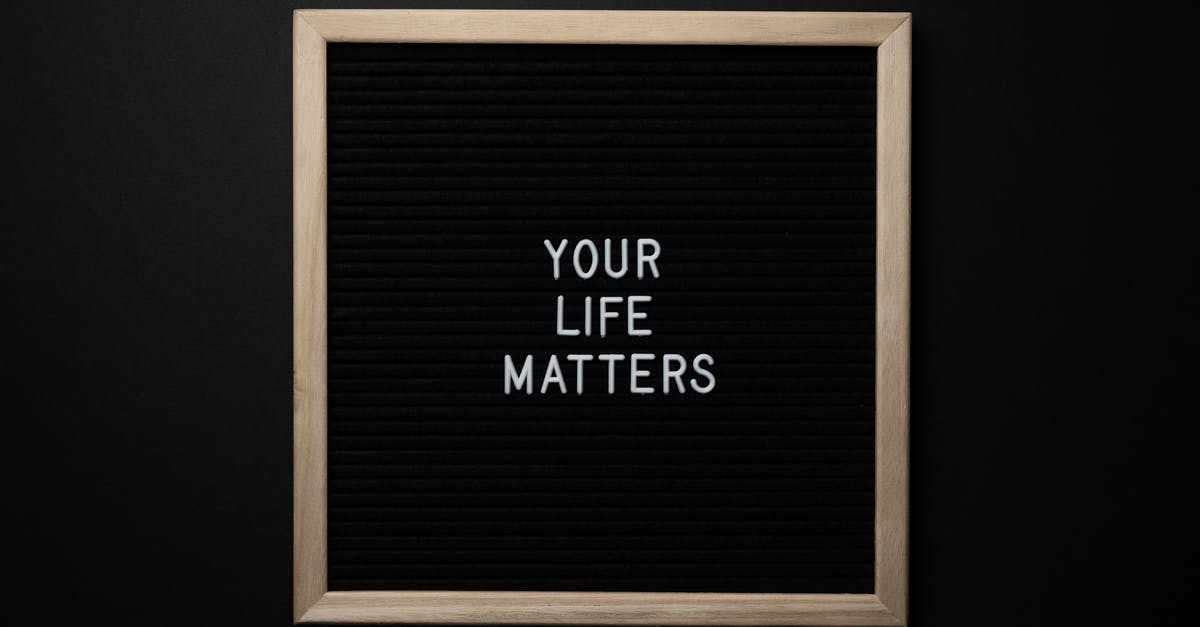 Can I adjust soup texture right before serving? - Blackboard with YOUR LIFE MATTERS inscription on black background