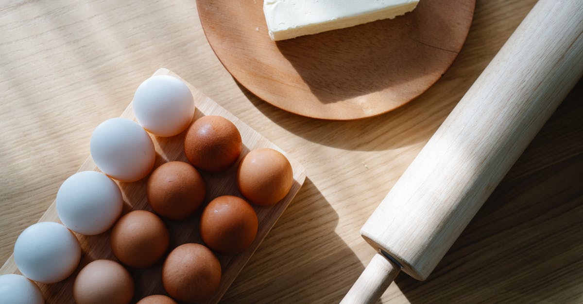 Can I always use butter instead of margarine when baking? - High-Angle Shot of Dairy Products on Wooden Surface