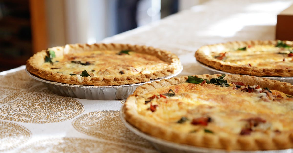 Can I bake a quiche with a flaky crust? - Three Round Pies