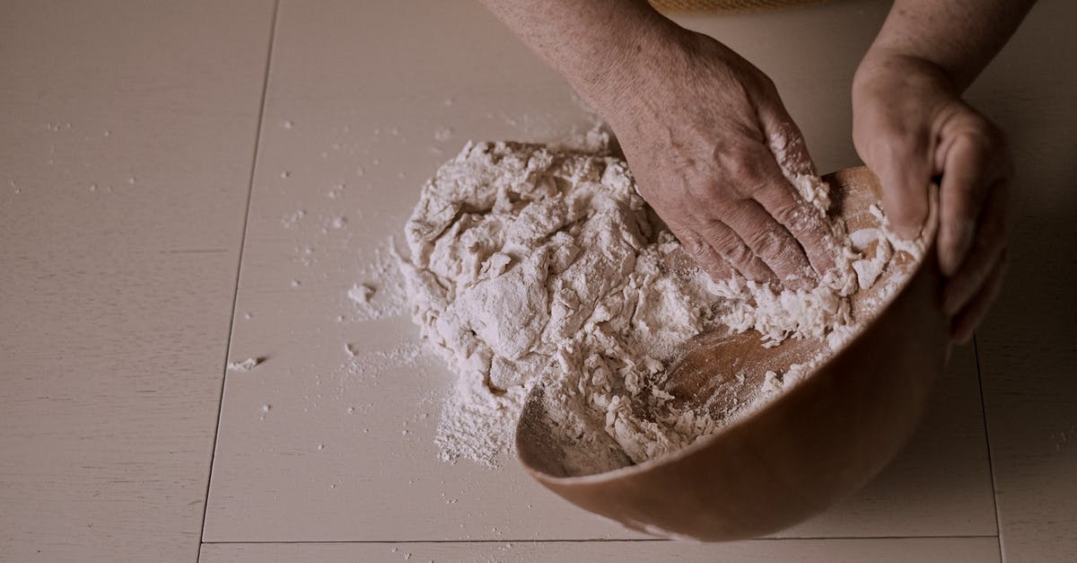 Can I let my bread dough rise in the mixer bowl? - Photo of a Person's Hands Kneading Dough