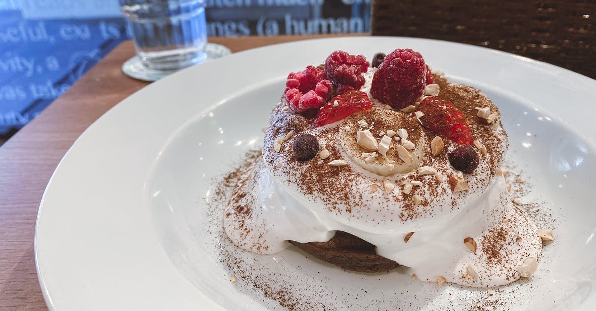 Can I make a sweet hot water crust pastry? - Sweet dessert on table in cafe