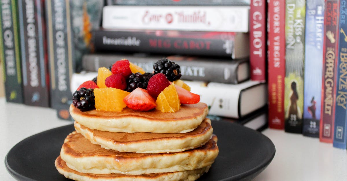 Can I make pancakes with waffle mix? - Pancake on Black Plate Near Books