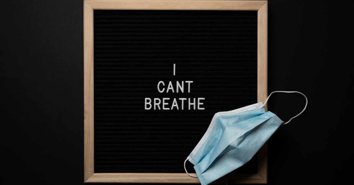Can I prevent honey from congealing/hardening in the pantry? - From above of face mask on blackboard with I Cant Breathe title during COVID 19 pandemic