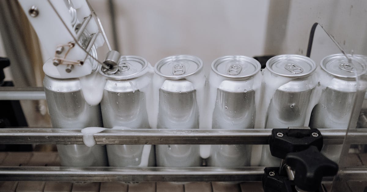 Can I put a disposable aluminum pan directly over a burner? - Cans of Beer in the Production Line