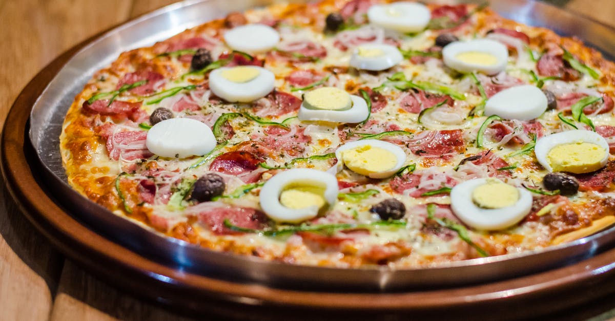 Can I replace eggs, oil and water with apple sauce or just eggs? - Pizza With Egg Photo