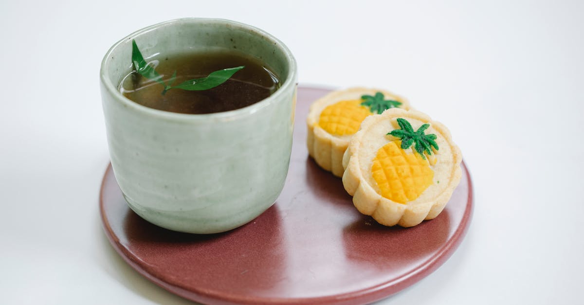 Can I substitute mint tea for fresh mint? - Black tea with tasty sweet pastries on plate