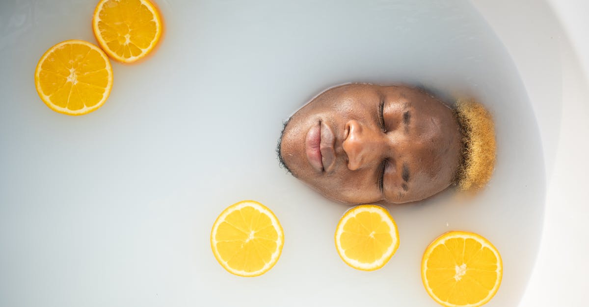 Can I subtitute water for milk in crêpes? - Black man immersed in bathtub