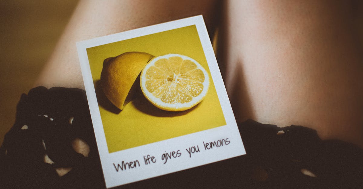 Can I use "spent" lemons (juiced) to preserve? - Lemon Photo on Person's Thigh