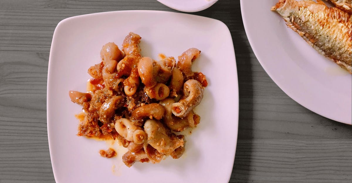 Can I use southeast asian fish sauce as a marinade? - Cooked Pasta on White Ceramic Plate