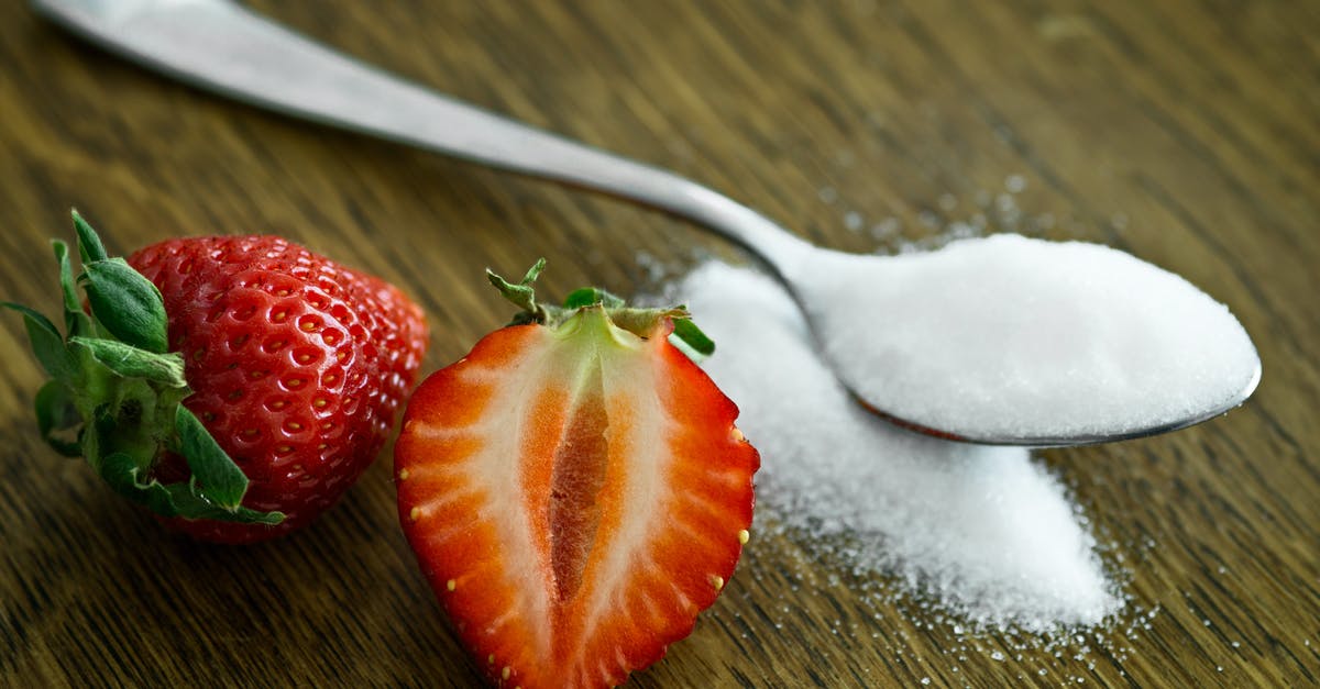 Can most sour fruits be jelled by cooking with sugar? - Strawberry Beside Spoon of Sugar