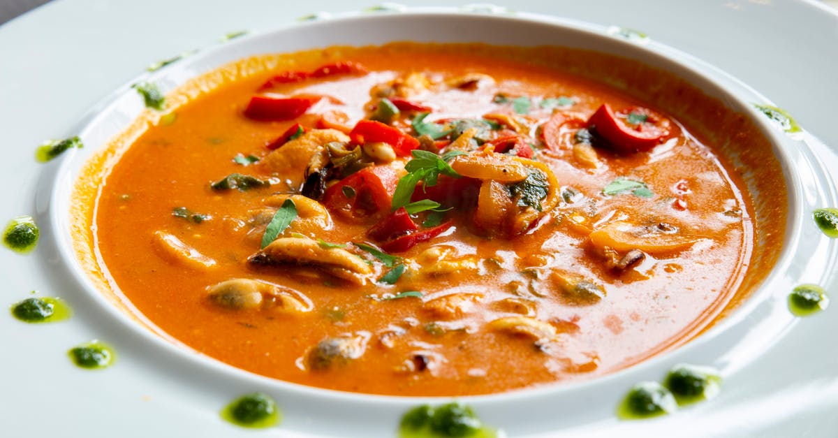 Can Of Tomato Soup in England - Soup With Vegetables on White Ceramic Bowl