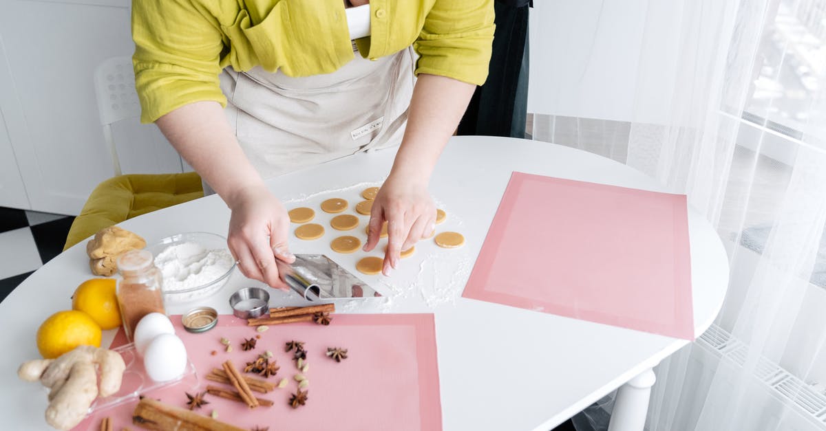 Can you make pie crust from cookie dough? - From above of crop unrecognizable female cook standing near table and cooking delicious homemade gingerbread cookies