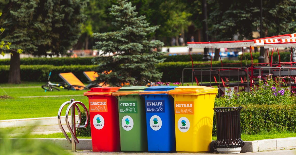 Can you put egg shells down the garbage disposal unit? - Assorted Color Plastic Trash Bins