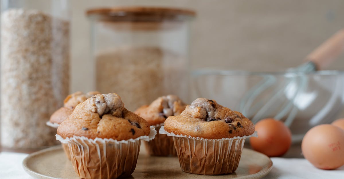 Can you substitute whole eggs for egg whites in baking? - Yummy homemade muffins near ingredients on table