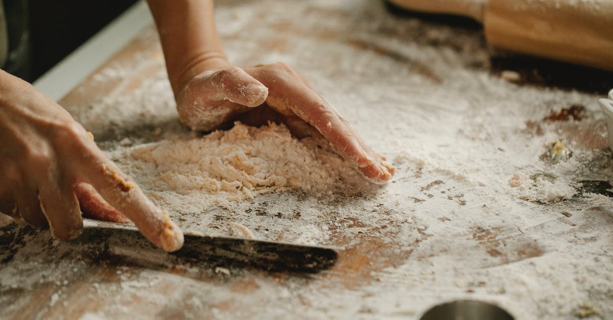 Can you use cookie cutters on sticky dough? - High angle of unrecognizable woman cutting dough on cutting board on table in kitchen