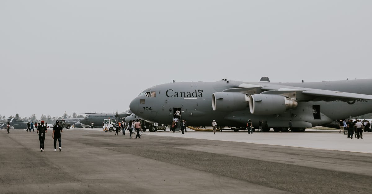 Canadian meat/fat "candy" - Canadian C-17 Transport Plane Standing on Tarmac