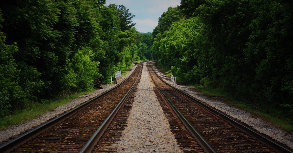 candied mints storage and transporting long distance - Brown Train Railway Between Green Trees at Daytime