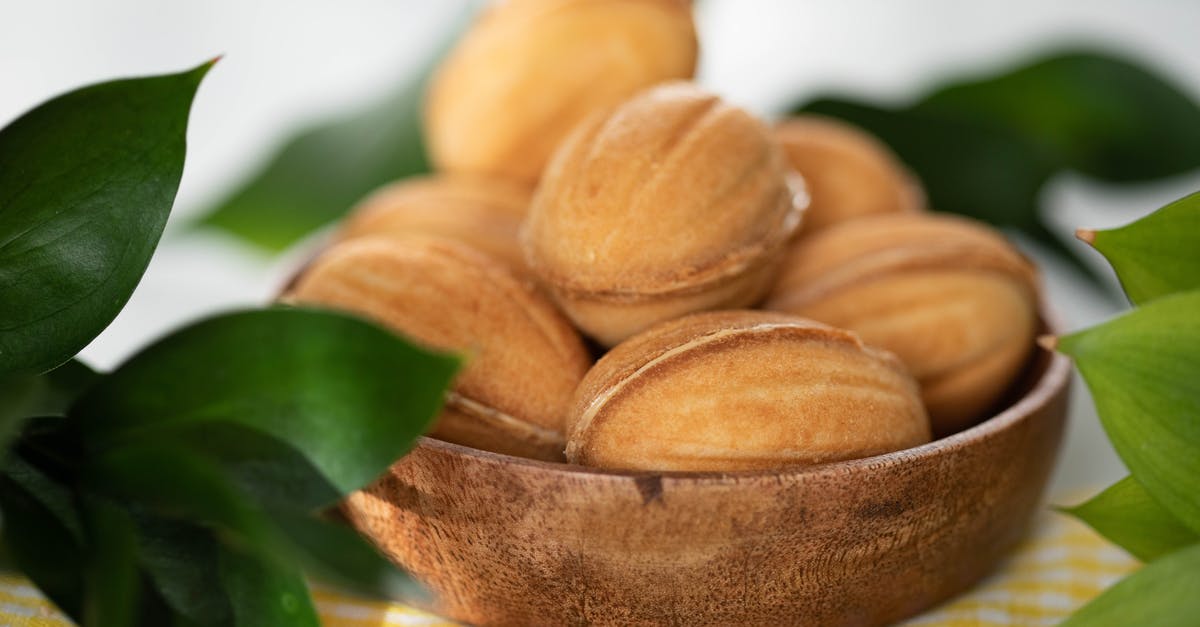 Changing a vegan cookie recipe? - Cookie nuts with condensed milk in bowl on table