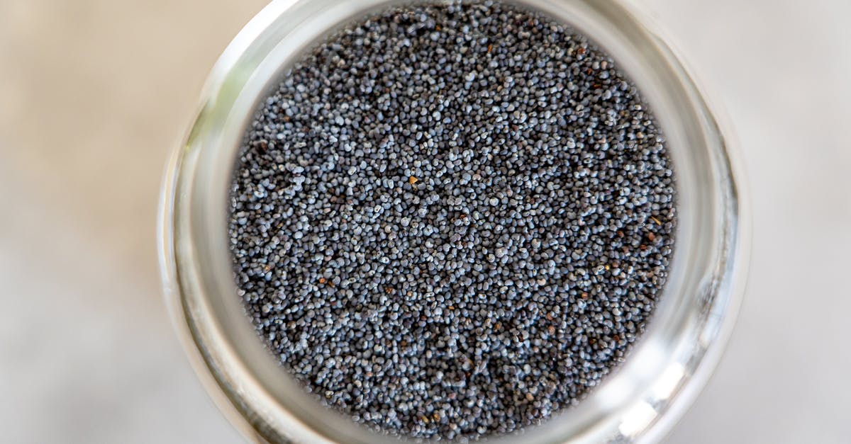 Checking food nutrients - Tiny Size Of Seeds Inside Of A Jar