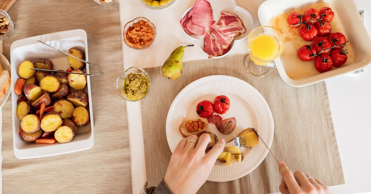 Cheese like slime on potato, but no pinkness - Photo Of Tray With Foods