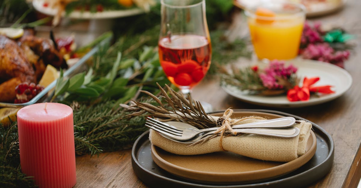 Chicken enchiladas still safe to eat [duplicate] - Delicious dinner with roasted chicken served on table with Christmas decorations