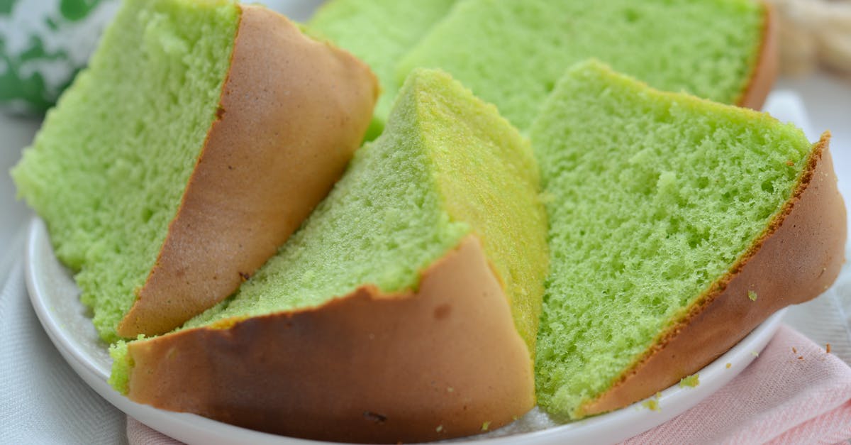 Chiffon Cake Problem [duplicate] - Slices of Bread On White Ceramic Plate