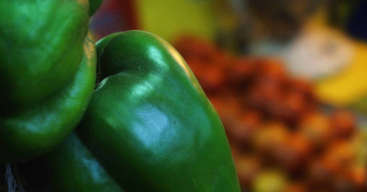 Chili and bell pepper substitute due to allergies? - Close-up Photo of Green Bell Pepper