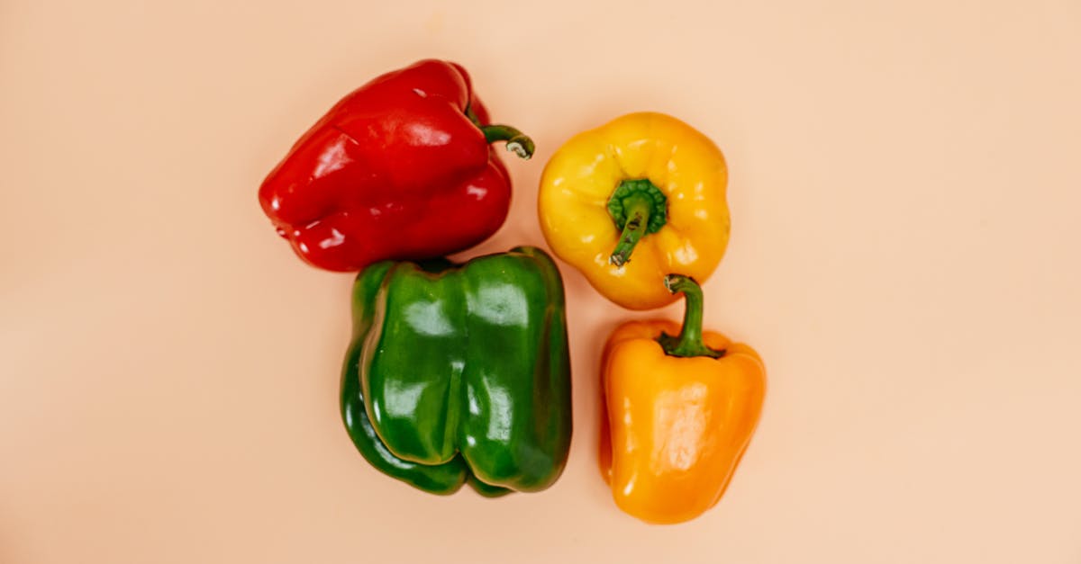 Chili and bell pepper substitute due to allergies? - Red and Yellow Bell Peppers