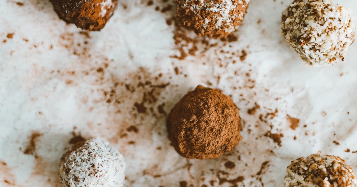 Chocolate coating for truffles shrinks as it sets - What to do? - Photo of Chocolate Truffles