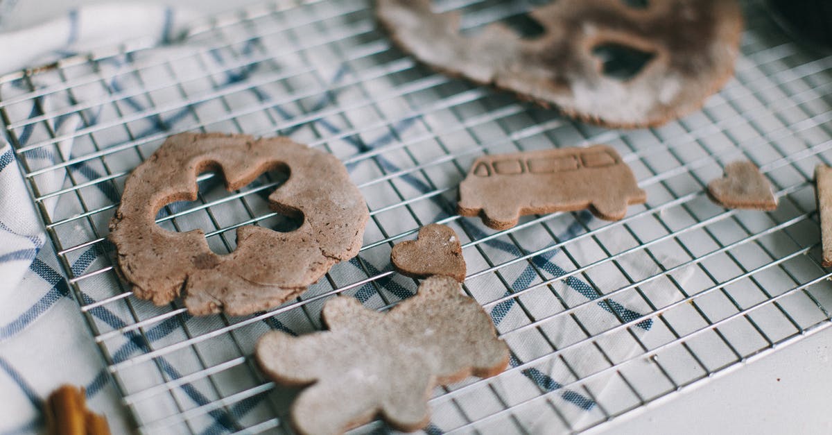 Chocolate covered cookies stuck to cooling rack - Brown Breads on Wire Rack