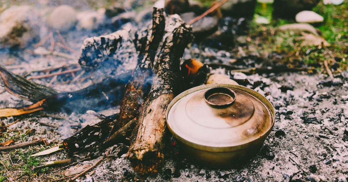 Cleaning burnt beans stuck to pot? - Round Gray Cooking Pot