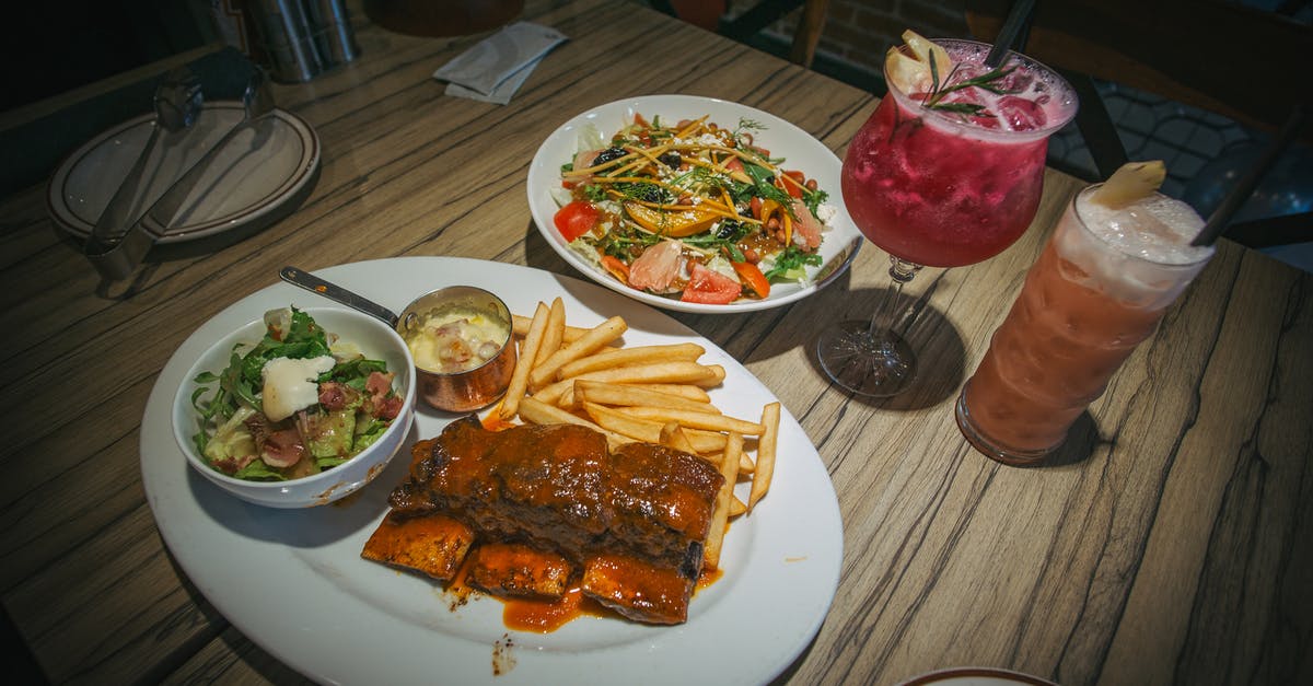 Cocoa butter sauce for beverages that doesn't resolidify - A Delicious Ribs Paired with French Fries and Vegetable Salad