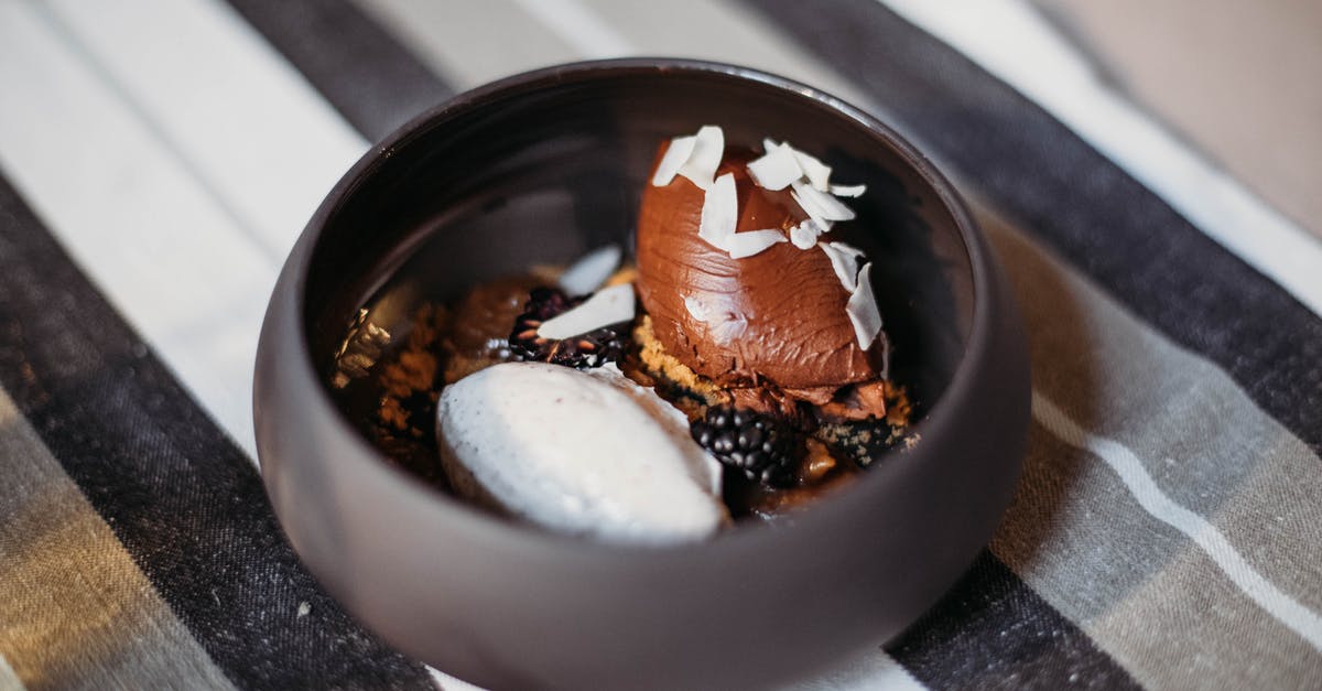 Coconut rice; should it taste like coconut? - Chocolate cremeux served in bowl