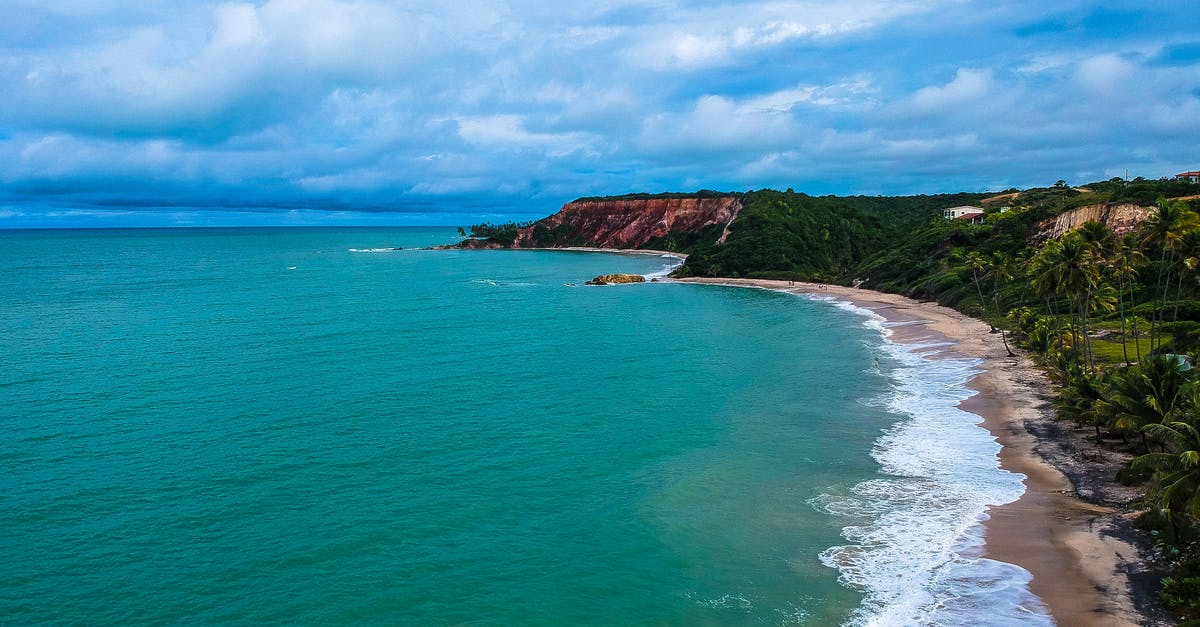 Coconut water from mature coconut [duplicate] - Aerial Photo of Beach