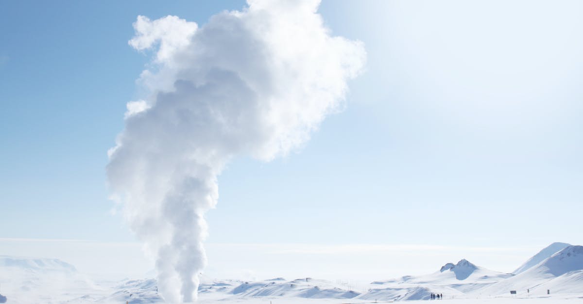 Cold Smoking in the Tropics - Condensation - Smoke Rising from Snow-covered Field