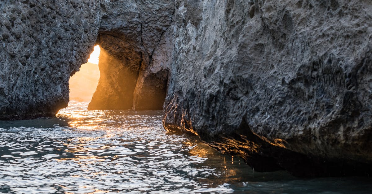 Cold water and flour - A Rock Formation Surrounded by the Ocean