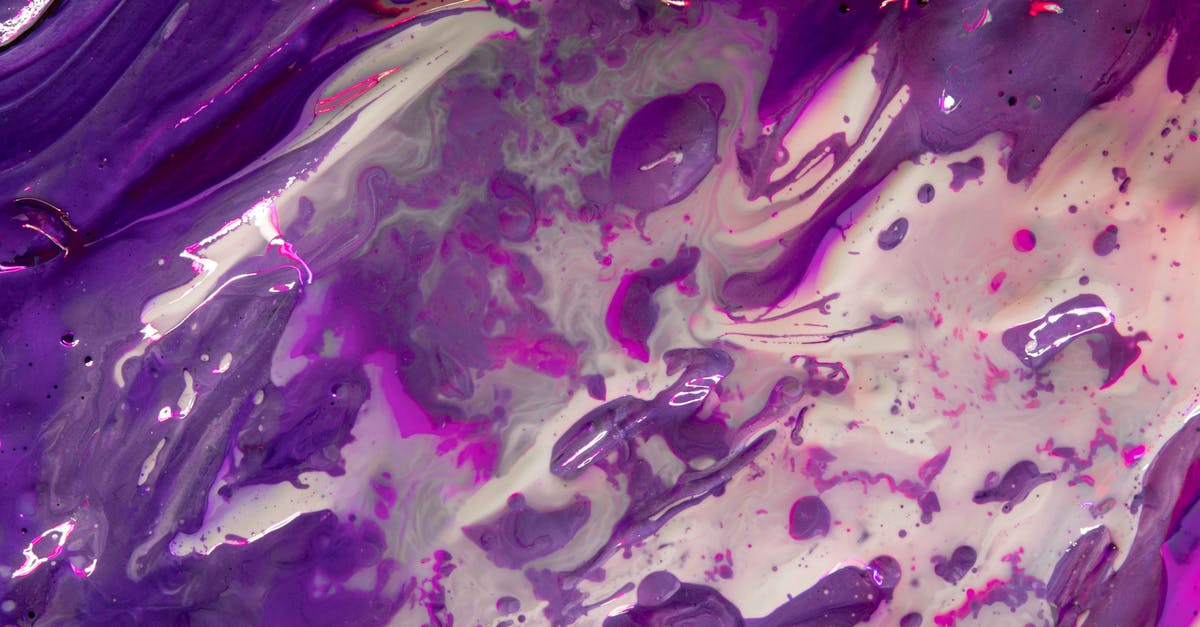 Color stain coming off cutting board - Purple and White Abstract Painting