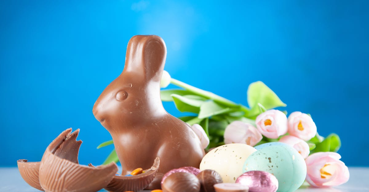 Combining melted chocolate with eggs - Rabbit Chocolate