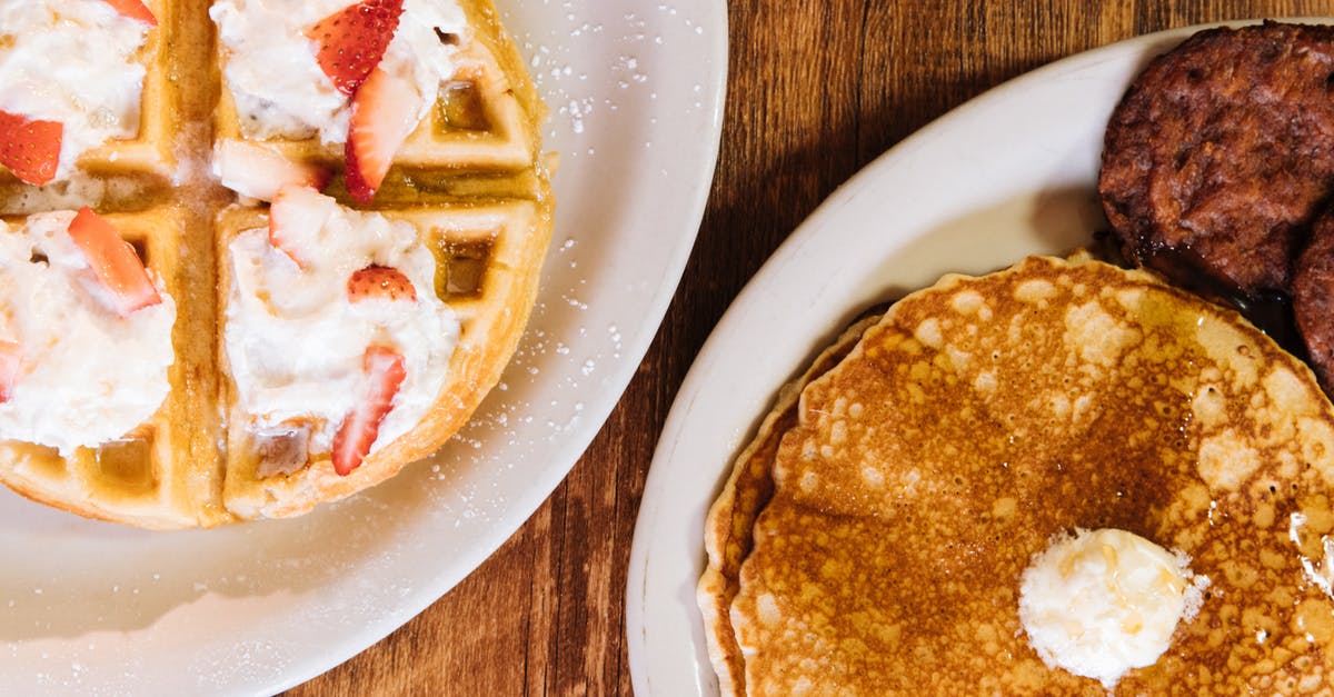 Convert to tablespoons of whipped butter - Waffles and Pancakes White Ceramic Plates