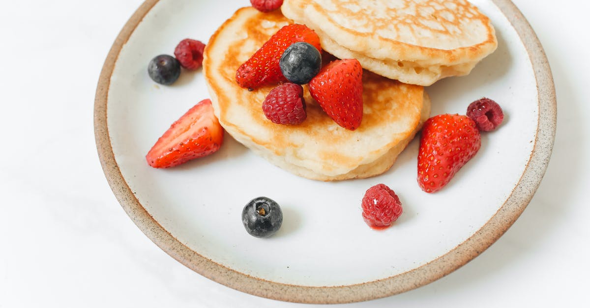 Converting a stovetop to a griddle - Pancakes with Fresh Fruits