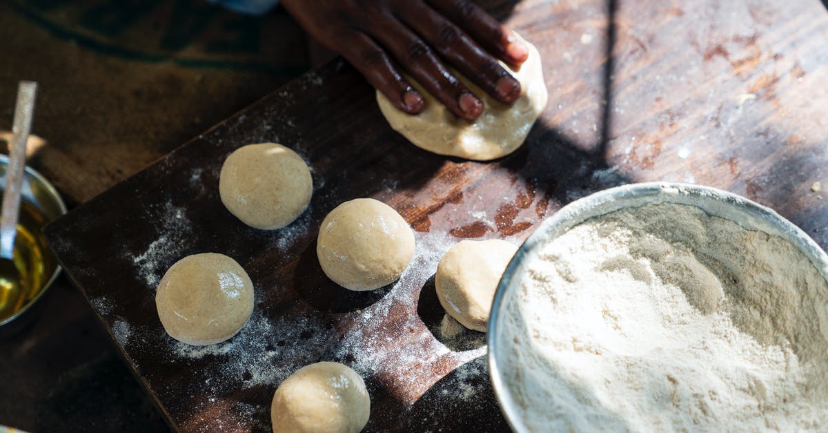 Converting kneading times from machine kneading to hand kneading - Close-Up Photo of a Person Kneading a Dough