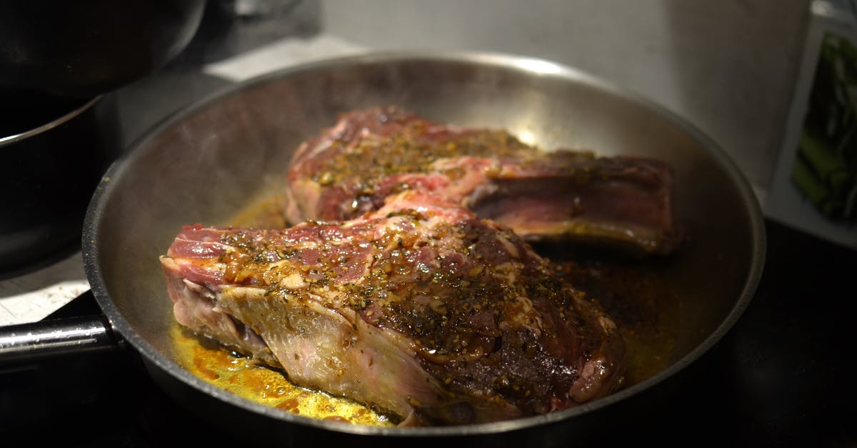 Cooking a nice pan seared steak for picky eaters - Close Up Photo of Meat on Frying Pan